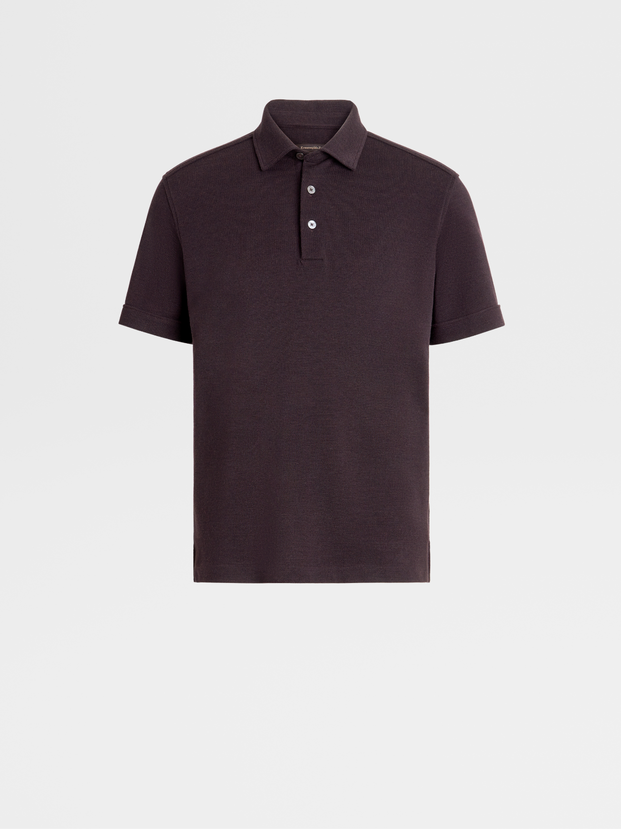 12milmil12 羊毛汗布面料短袖 Polo 衫